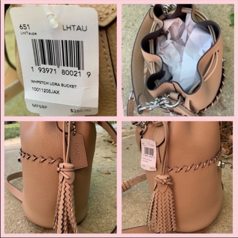 Coach Lora Whipstitch Light Taupe Wallet and Bag Set NWT - Picture 5 of 9